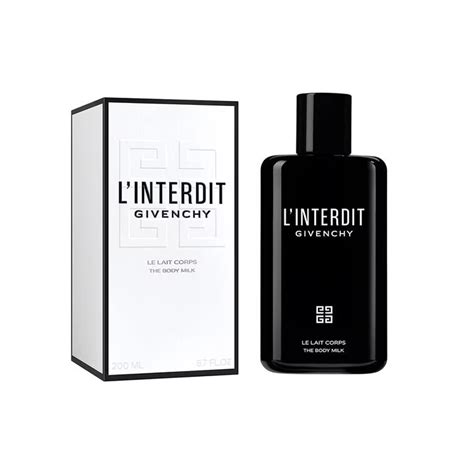 crema corpo givenchy l'interdit|L'INTERDIT BODY MILK .